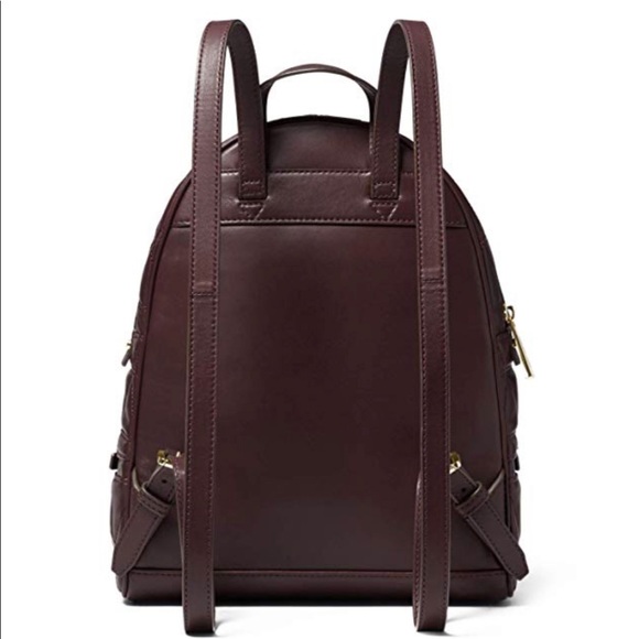 Michael Kors Rhea Quilted Leather Backpack -Barolo - Picture 2 of 6